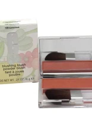 Румяна для лица clinique blushing blush powder blush 120 - bashful blush5 фото