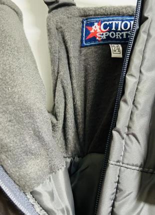 Комплект сірий зимовий куртка та штани для хлопчика5 фото