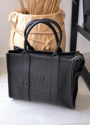 Женская сумка marc jacobs medium tote bag black