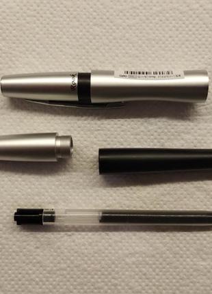 Ohto rook ballpoint pen - 0.7 mm - silver black body кулькова ручка6 фото