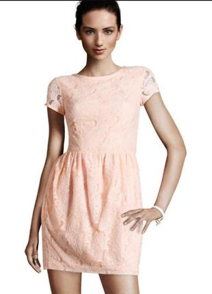Кружевное платье h&m conscious коттон этикетка