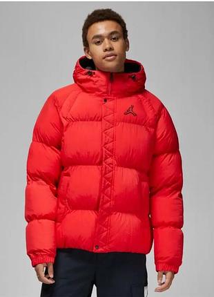 Куртка чоловіча jordan puffer червона