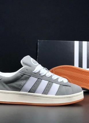 Чоловічі зимові замшеві кросівки з хутром в стилі adidas campus 🆕 зимові кросівки адідас