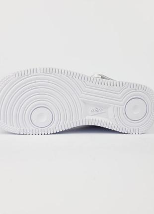 Nike air force 1 высокие белые полностью кроссовки женские кожаные зимние с мехом топ качество зима ботинки сапоги высокие теплые найк форс9 фото