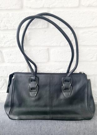 Классная крутая актуальная трендовая стильная кожаная сумка натуральная кожа1 фото