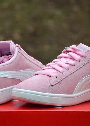 Оригінал puma! неймовірні ніжні кеди натуральний замш пума кросівки