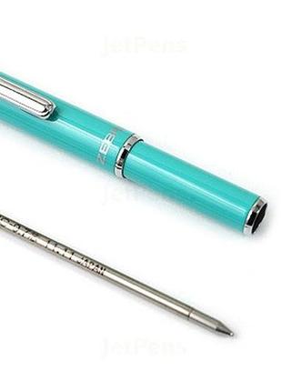 Zebra sl-f1 mini ballpoint pen mint green body мини шариковая ручка6 фото