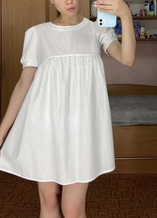 Біла сукня,біла сукня вільного фасону