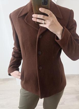 Винтажный шерстяной пиджак, размер s3 фото