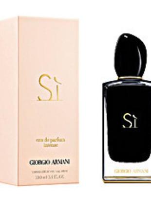 Женская парфюмированная вода si eau de parfum intense 100 мл1 фото