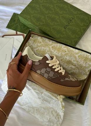 Кроссовки в стиле gucci gg sneakers2 фото