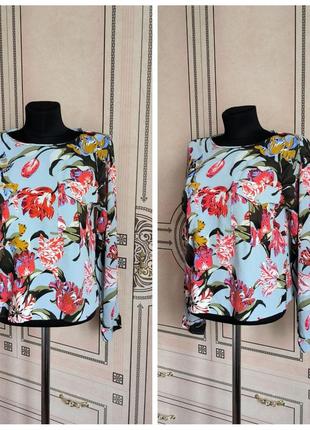 Блуза в цветочный принт zara2 фото