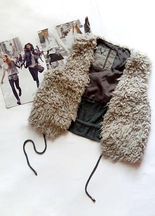 Серый жилет cо вставкой на спине bwny jeans    #розвантажуюсь