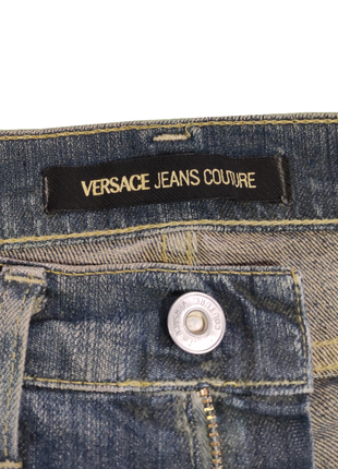 Versace jeans couture винтажные джинсы в редком цвете крутая модель7 фото