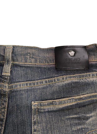 Versace jeans couture винтажные джинсы в редком цвете крутая модель8 фото