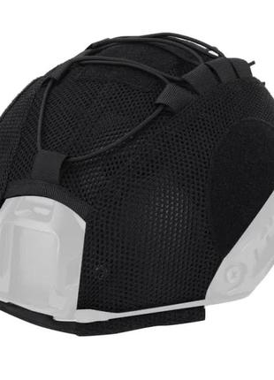 Кавер / чехол на баллистический шлем - черный