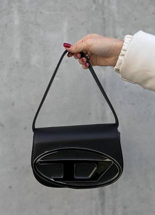 Жіноча сумка diesel 1dr iconic shoulder bag black чорна