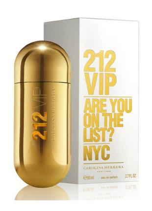 Женские духи 212 vip are you on the list? women 80 мл