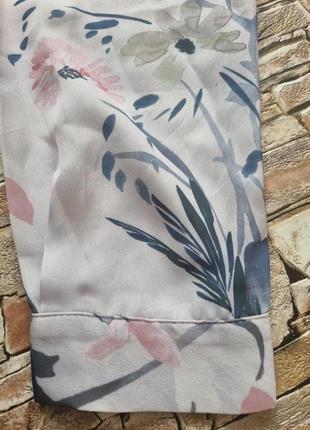 Мідіплаття халат, накидка на запах h&m у квітковий принт.6 фото