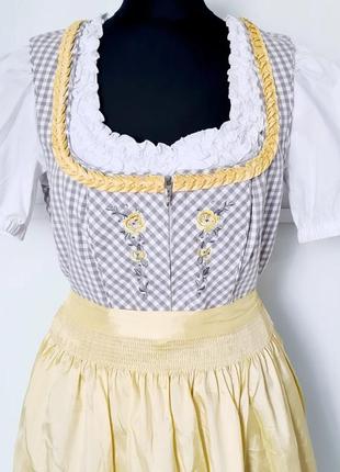 Стильный крутой классный винтажный австрийский сарафан костюм дырк винтаж топ фартук4 фото