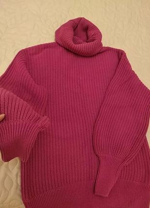 Подовжений светр h&m з пишними рукавами2 фото