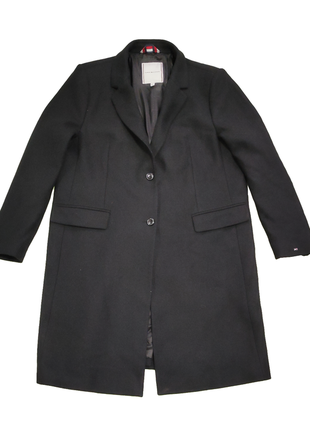 Шерстое пальто от бренда tommy hilfiger коллекция 2022 итальянская шерсть оверсайз