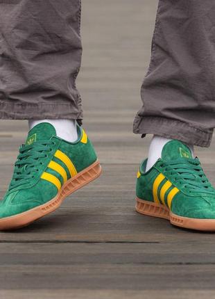 Adidas hamburg green yellow4 фото