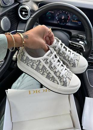 Кеди в стилі dior b23 grey platform premium ⭐️