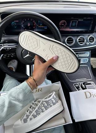 Кеди в стилі dior b23 grey platform premium ⭐️