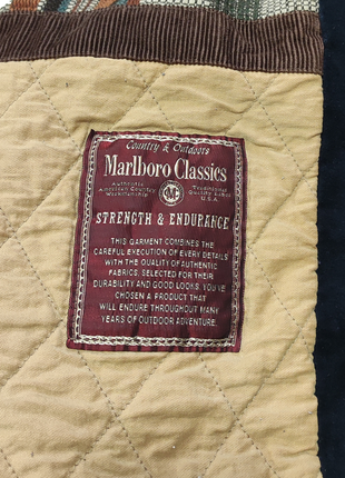 Куртка пальто marlboro classics винтаж vintage кожаная бушлат р. l-xl7 фото