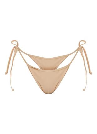 Плавки на завʼязках бежевого кольору prettylittlething