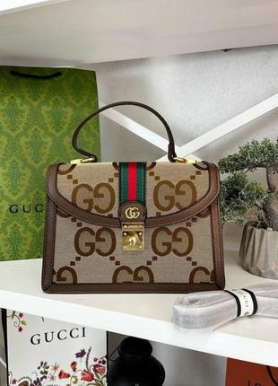 Женская кожаная сумка gucci люкс