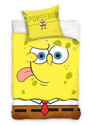 Детское постельное белье sponge bob губка боб квадратные штаны полуторный евро комплект