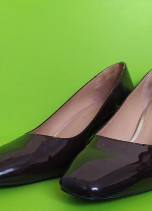 Туфли цвет марсала на устойчивом каблуке zara, 405 фото