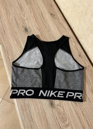 Спортивний топ nike pro dri-fit tank crop space dye cj3646-0107 фото