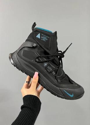 Чоловічі трекінгові водостійкі кросівки nike acg air terra antarktik black gore-tex