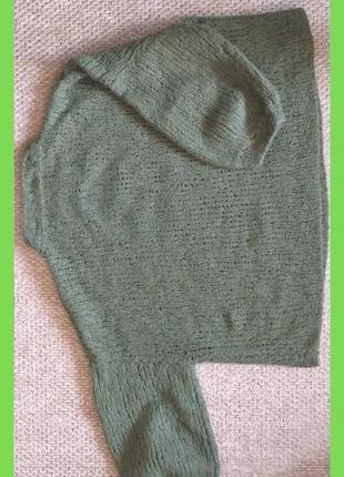 Трендовый женский свитер оверсайз джемпер толстый теплый р.l,м 100% шерсть4 фото
