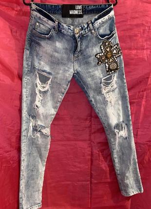 Джинси джинсы рванка котон бавовна хлопок 26 бренд1 фото