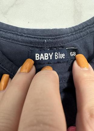 Набор футболочек, футболка, синяя футболка, футболка baby blue, футболка primark4 фото