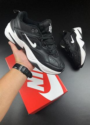 Р.41-45 кросівки nike m2k tekno чорно-білі