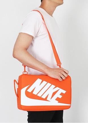 Спортивная сумка nike nk shoe box bag large - prm коралловый one size (7dda7337-870 one size)9 фото