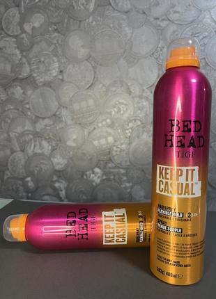 Лак для волосся гнучка фіксація 400ml tigi bed head keep it casual #розвантажую2 фото