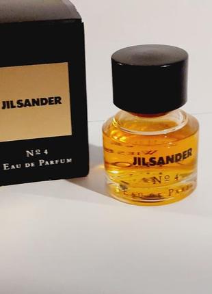 Jil sander no 4 eau de parfum 4 ml миниатюра новые