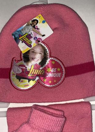 Набор: шапка+шарф+перчатки ⚜️в розовом цвете размер: 54 ⚜️ в малиновом цвете размер: 526 фото