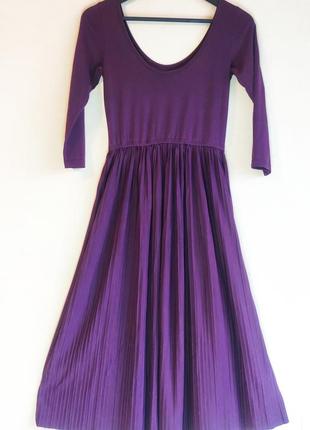 Длинное бордово-фиолетовое платье topshop3 фото