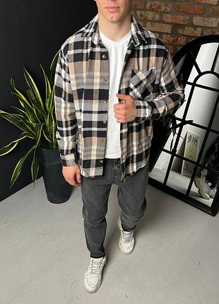 Рубашка мужская теплая/рубашка хлопковая