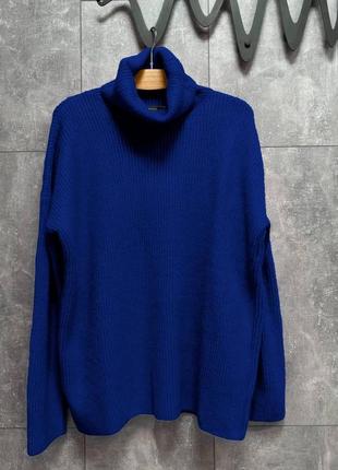 Женский базовый стильный синий свитер – туника 🔥🩷 2023