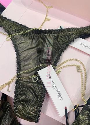 Очень красивый комплект белья agent provocateur 34b/75b, 34c/75c, 34d/75d,  трусики 2/s, 3/m5 фото