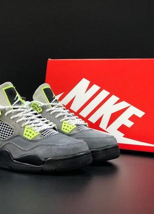 Р.42 кроссовки nike air jordan 4 retro серые