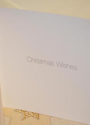 Листовка с сдвойной, merry christmas, с елочными шариками3 фото
